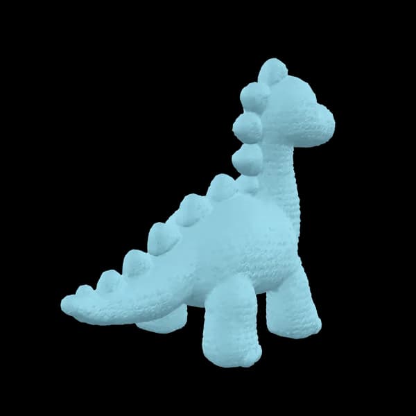 可直接列印的單色恐龍玩具 3D 模型